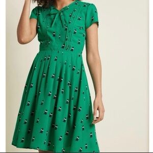 Exploratory Style A-Line Dress in Cats